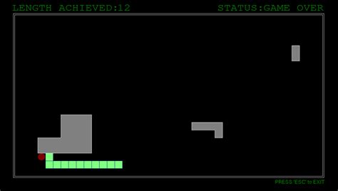 Snake Game Project Using C Language .